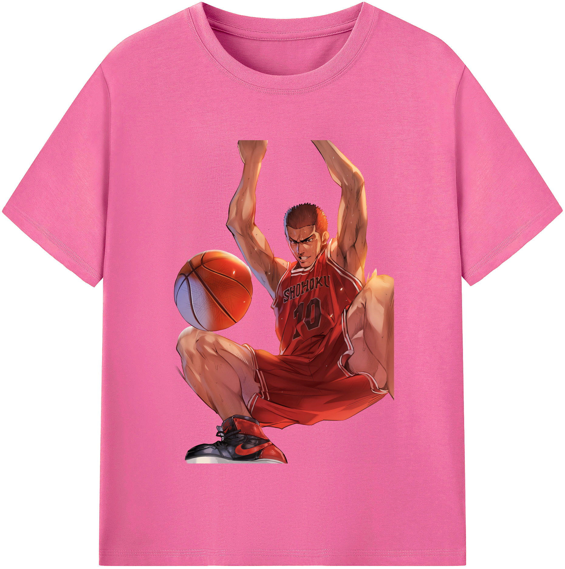 （画像用） SLAM DUNK／スラムダンク レディースカジュアルプリントTシャツ（綿100％）